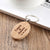 Personalized Engraved Name and Date Maple Wood Keychain