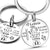 Personalized Name Baby Birth Stats Keychain
