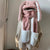 Cute and Cozy Bunny Ear Winter Scarf, Hat & Glove Set for Women