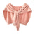 Knitted Solid Color Fake Collar Detachable Knotted Scarves