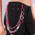 Multi-color Heart-Shaped Acrylic Belt Chains for Pants and Jeans