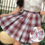 Plaid Summer High Waist Pleated Mini Skirts