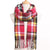 Plaid and Plain Casual Winter Scarf