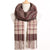 Plaid and Plain Casual Winter Scarf