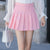 Pleated Zipper High Waist A-Line Mini Skirts