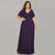 Plus Size Elegant Padded Bust Evening Gown
