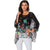 Plus Size Floral Summer Beach Top Batwing Sleeve Blouses