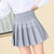 Preppy High Waist Plaid Pleated Mini Skirt