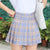 Preppy High Waist Plaid Pleated Mini Skirt