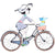 Pretty Girl Riding Bicycle with Dog Enamel Brooch Pins