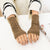 Pretty Stylish Knitted Hand Warmer Fingerless Winter Gloves