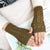 Pretty Stylish Knitted Hand Warmer Fingerless Winter Gloves