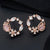 Pretty and Sweet Floral Rhinestone Stud Earrings