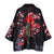 Printed Open-Front Japanese Kimono-Inspired Top