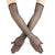Sheer Hollow Mesh See-Through Gloves with Dazzling Rhinestone Decor