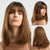 Realistic Short and Straight Ombre Blonde Hair Wigs with Bangs