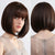 Realistic Short and Straight Ombre Blonde Hair Wigs with Bangs