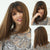 Realistic Short and Straight Ombre Blonde Hair Wigs with Bangs