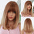 Realistic Short and Straight Ombre Blonde Hair Wigs with Bangs