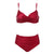 Plus-Size Criss-cross Top Two-Piece Swimwear Collection