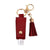 Refillable Hand Sanitizer Bottle in Chic Keychain Holder with Tassels