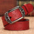 Retro Carved Floral Butterfly Genuine Leather Belts