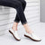 Retro-chic Slip-on Vegan Leather Round Toe Loafer Shoes