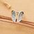 Rhinestone Adorned Fashion Butterfly Rings Collection