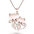 Rhinestone Adorned Kitty Friends Long Necklace