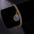 Rhinestone Bejeweled Hamsa Hands and Lucky Blue Eyes Charm Bracelets