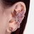 Rhinestone Fairy Butterfly Clip-on Earrings