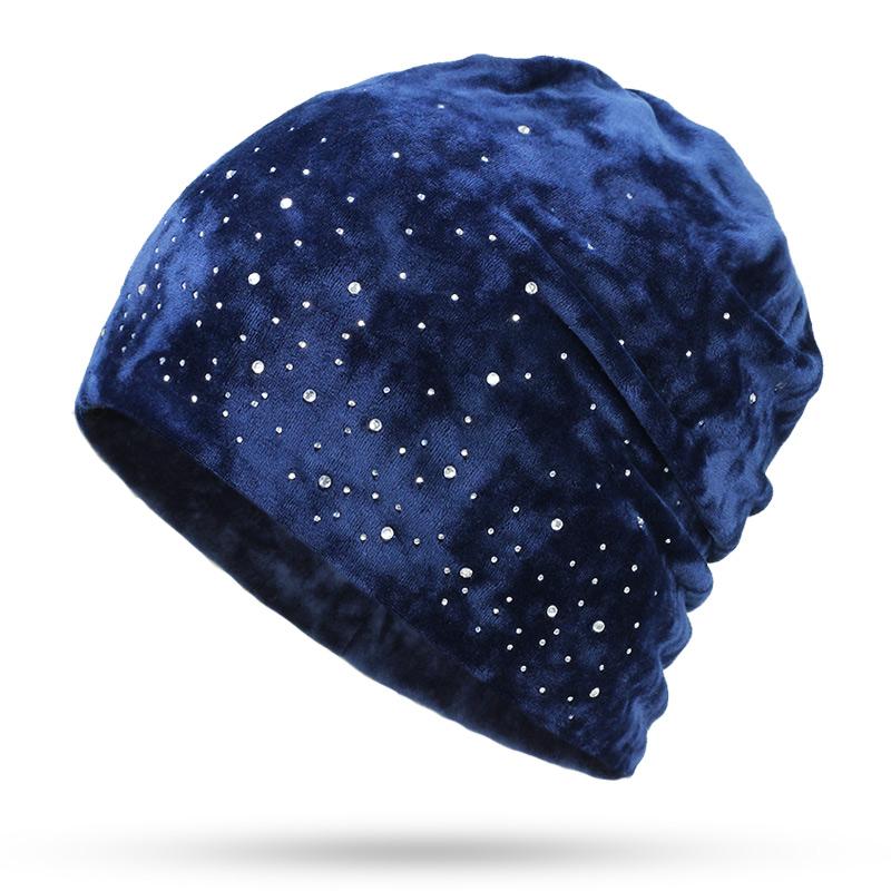 Soft Women Slouchy Beanie | Rhinestone Slouchy Beanie for  display picture 1