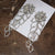 Rhinestone Studded Flower Leaf Large Drop Statement Earrings