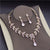 Rhinestone Studded Waterdrop Necklaces and Earrings Jewelry Set