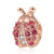 Rose Gold Themed Rhinestone Charm Beads
