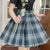 Checkered Summer High Waist Flounce Mini Skirts