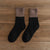 Set of 5 Thick and Warm Retro Two-tone Winter Socks