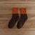 Set of 5 Thick and Warm Retro Two-tone Winter Socks