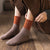 Set of 5 Thick and Warm Retro Two-tone Winter Socks