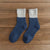 Set of 5 Thick and Warm Retro Two-tone Winter Socks