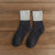 Set of 5 Thick and Warm Retro Two-tone Winter Socks