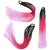 Set of Colorful Long Straight Braided Hair Wigs Ponytail Hair Bands