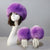 Set of Thick and Fluffy Faux Fur Headband and Elastic Cuffs Winter Warmer