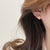 Shimmering Elegant Zircon Flower Stud Earrings
