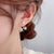 Shimmering Elegant Zircon Flower Stud Earrings