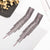 Shimmering Multi Rhinestone Linear Fashion Long Tassel Drop Earrings