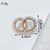 Shimmering Rhinestone Studded Tassel and Pearl Brooch Pins