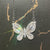Shimmering Zircon Butterfly Pendant Necklaces