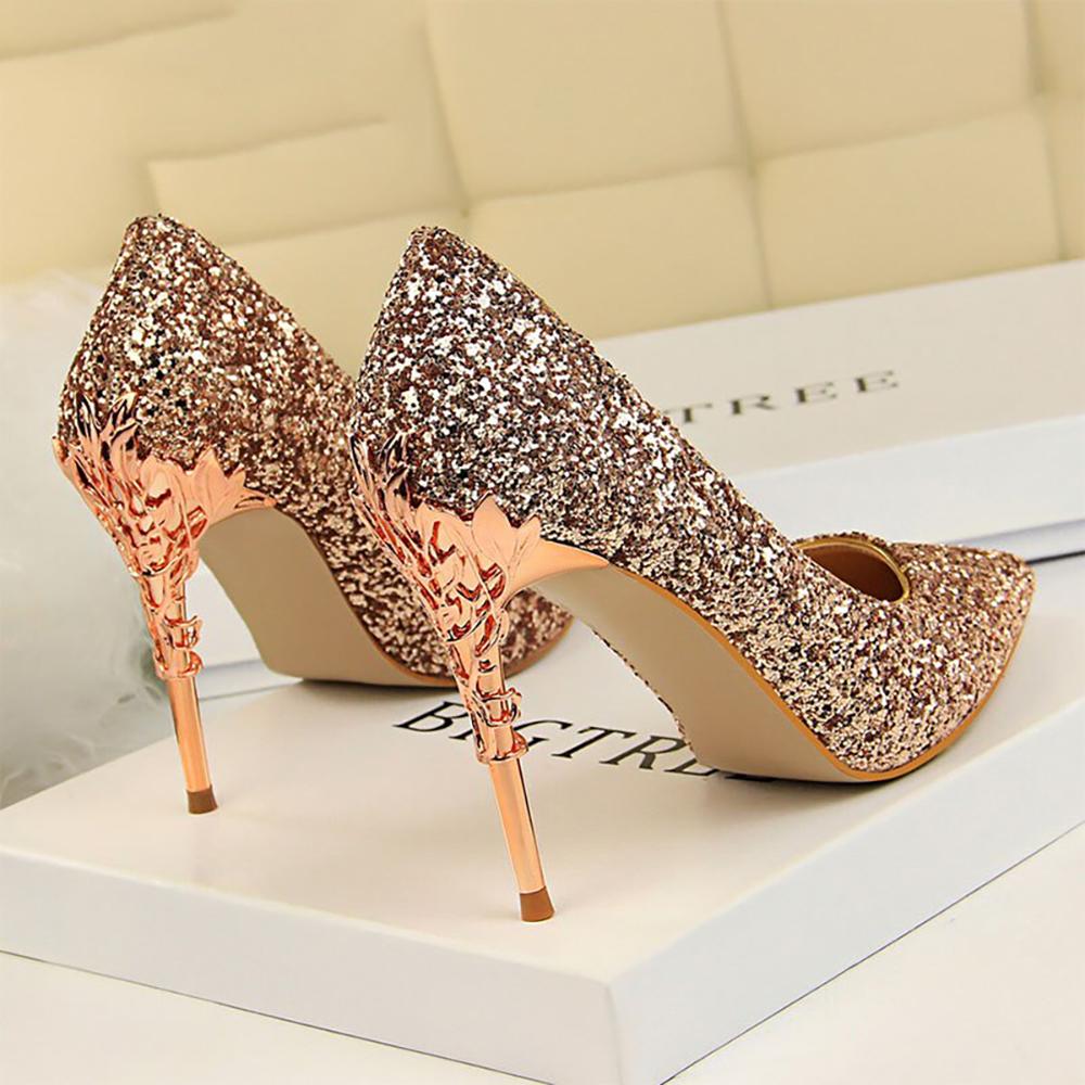 Sandals Women Low Heels Wedding | Gold Shoe Heel Strap | Wedding Bridal  Shoes - Women - Aliexpress