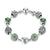 Silver Chain Bracelet with Love and Flower Charms
